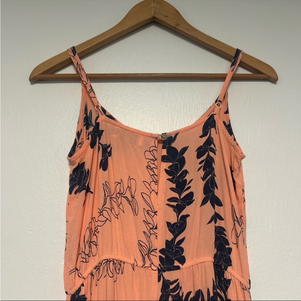 ✨SALE Ava Sky Fighting Eel Floral Lei Jumpsuit XS Women Guava Plumeria - Picture 7 of 7